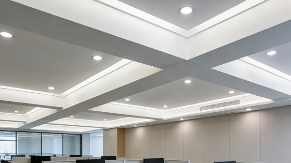 辦公室里橫梁壓頂怎么利用裝修化解？